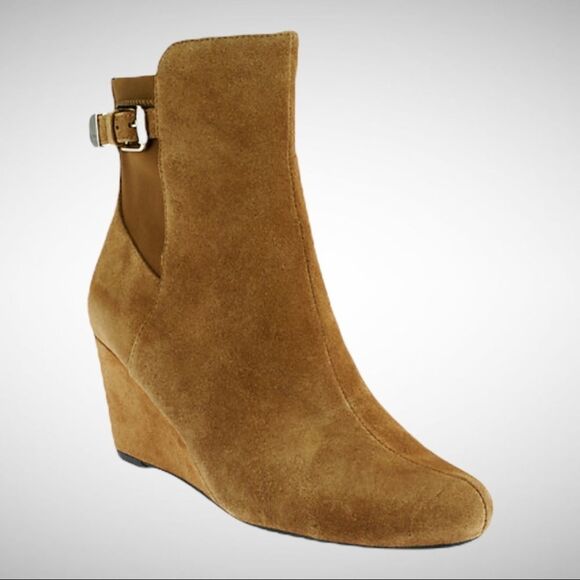 Isaac Mizrahi KAYLN Suede Wedge Bootie Size 8M - Picture 7 of 10